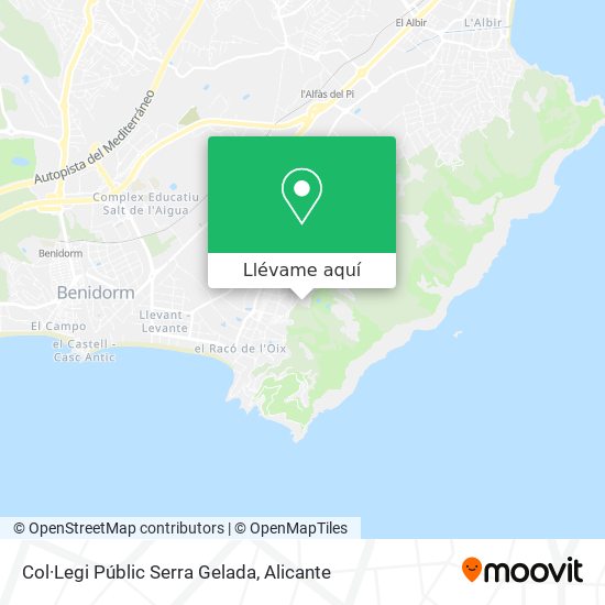 Mapa Col·Legi Públic Serra Gelada