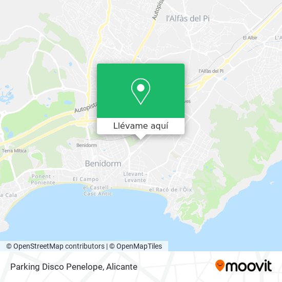 Mapa Parking Disco Penelope