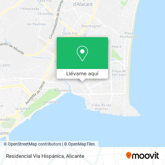 Mapa Residencial Vía Hispánica