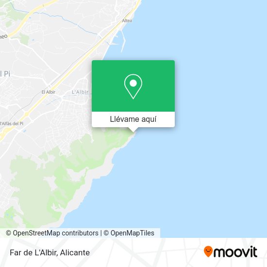 Mapa Far de L'Albir