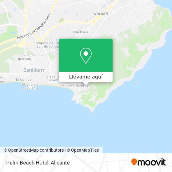 Mapa Palm Beach Hotel