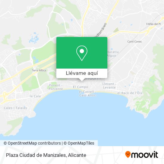 Mapa Plaza Ciudad de Manizales