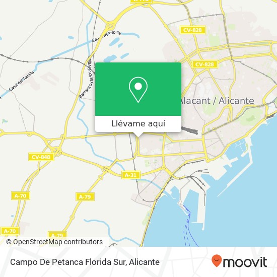 Mapa Campo De Petanca Florida Sur