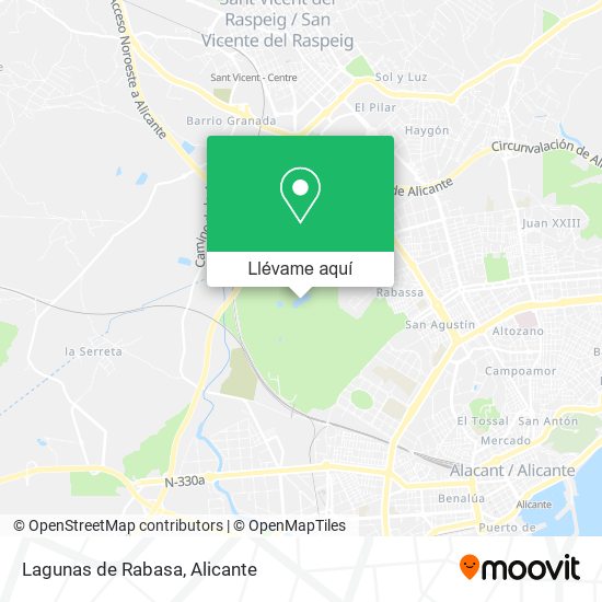 Mapa Lagunas de Rabasa