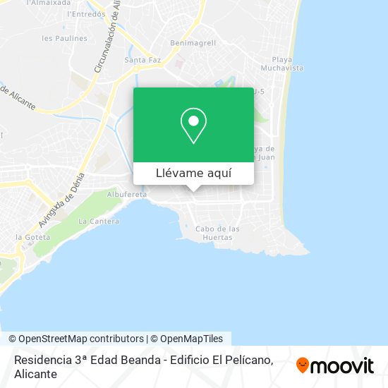 Mapa Residencia 3ª Edad Beanda - Edificio El Pelícano