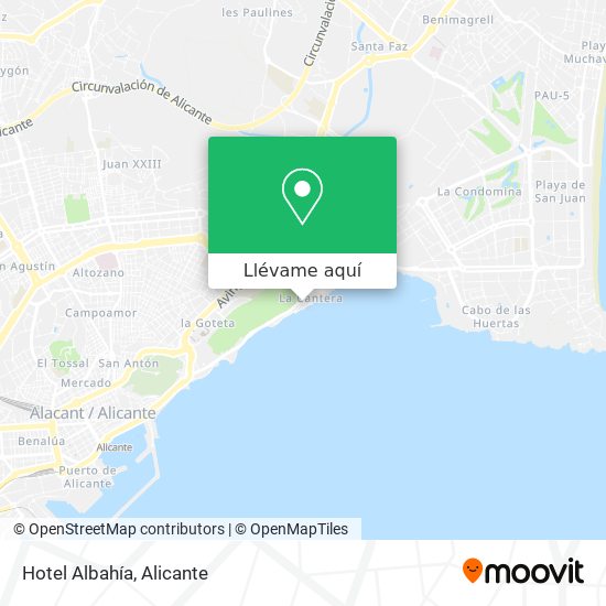 Mapa Hotel Albahía