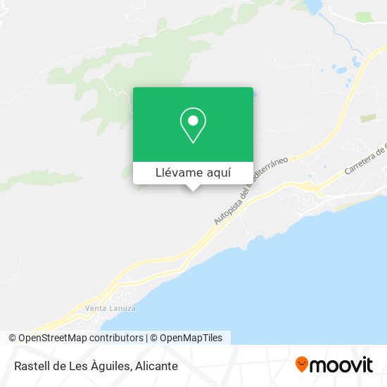 Mapa Rastell de Les Àguiles