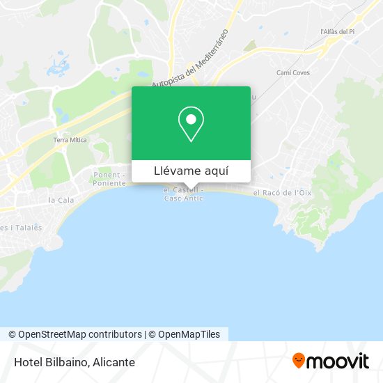 Mapa Hotel Bilbaino