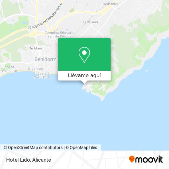 Mapa Hotel Lido