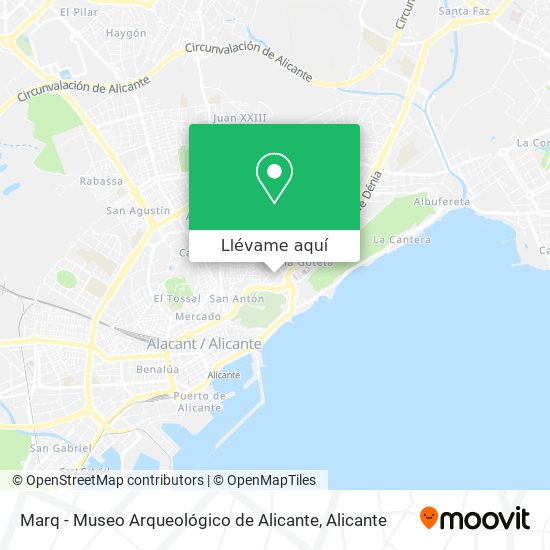 Mapa Marq - Museo Arqueológico de Alicante