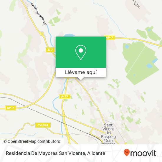 Mapa Residencia De Mayores San Vicente
