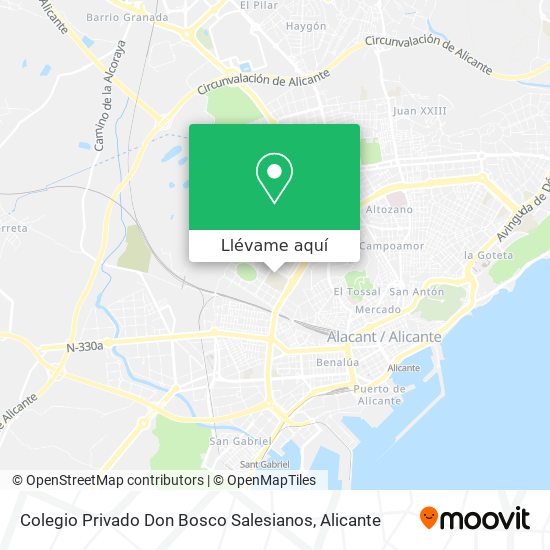 Mapa Colegio Privado Don Bosco Salesianos