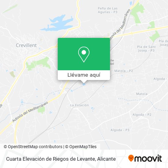 Mapa Cuarta Elevación de Riegos de Levante