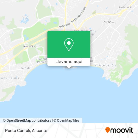 Mapa Punta Canfali