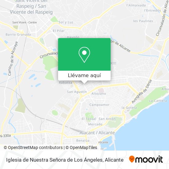Mapa Iglesia de Nuestra Señora de Los Ángeles