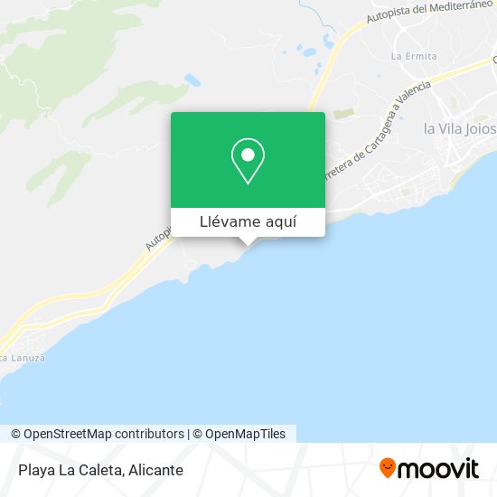 Mapa Playa La Caleta