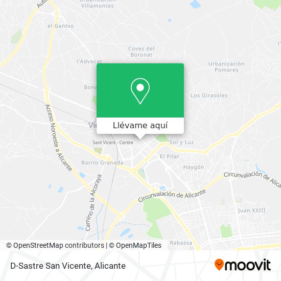 Mapa D-Sastre San Vicente