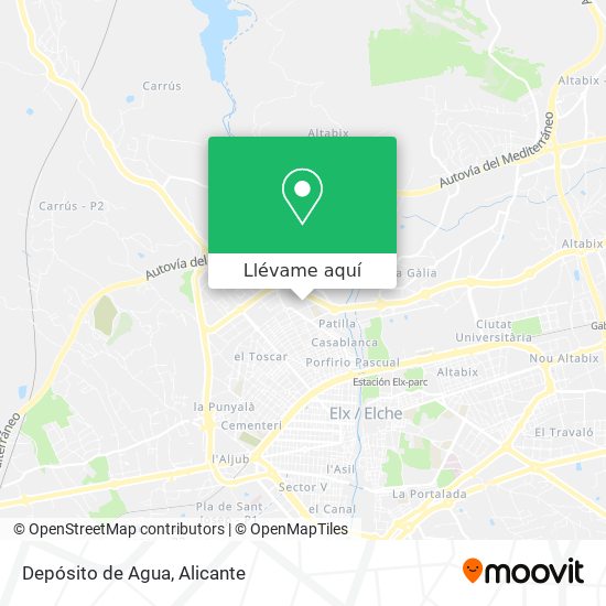 Mapa Depósito de Agua