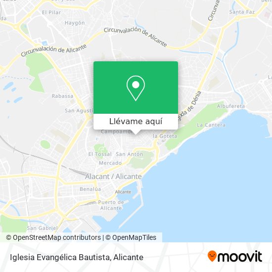 Mapa Iglesia Evangélica Bautista