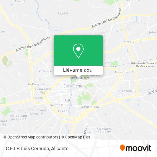 Mapa C.E.I.P. Luis Cernuda