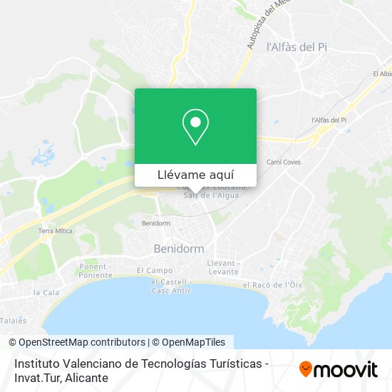 Mapa Instituto Valenciano de Tecnologías Turísticas - Invat.Tur
