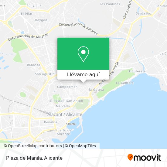 Mapa Plaza de Manila