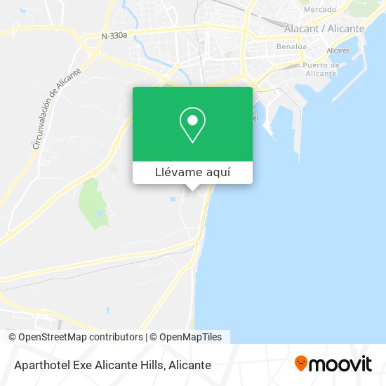 Mapa Aparthotel Exe Alicante Hills