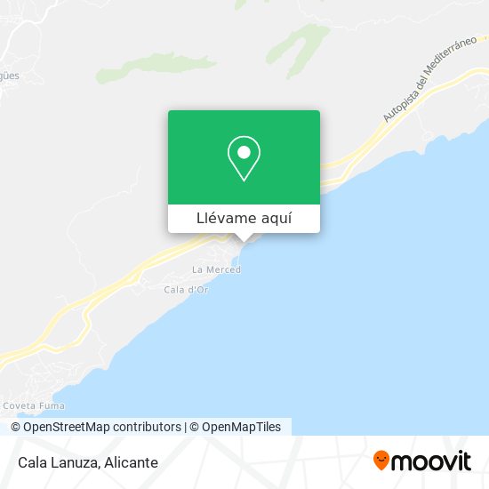 Mapa Cala Lanuza