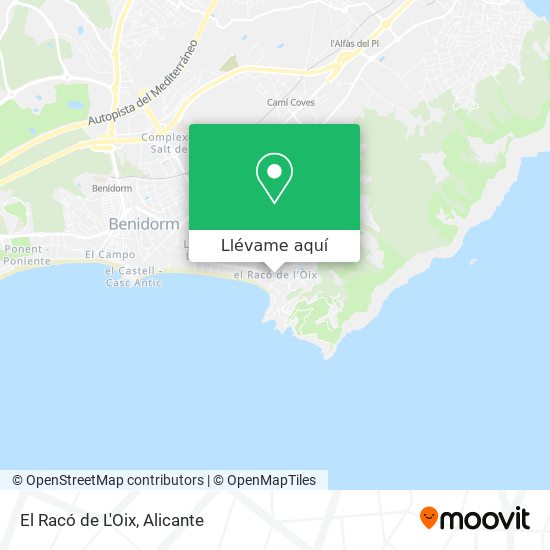 Mapa El Racó de L'Oix