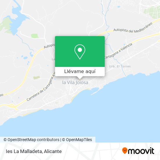 Mapa Ies La Malladeta