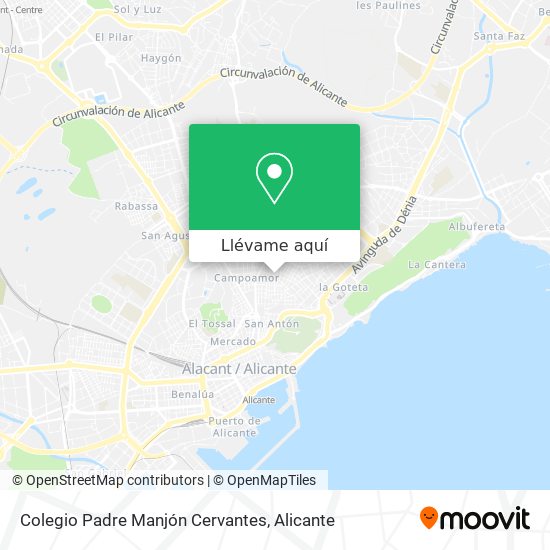 Mapa Colegio Padre Manjón Cervantes