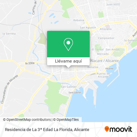 Mapa Residencia de La 3ª Edad La Florida