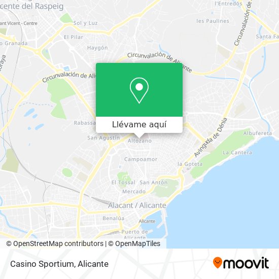 Mapa Casino Sportium