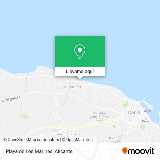 Mapa Playa de Les Marines