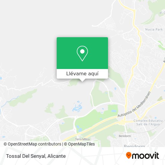 Mapa Tossal Del Senyal