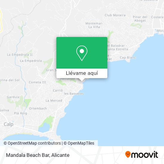 Mapa Mandala Beach Bar