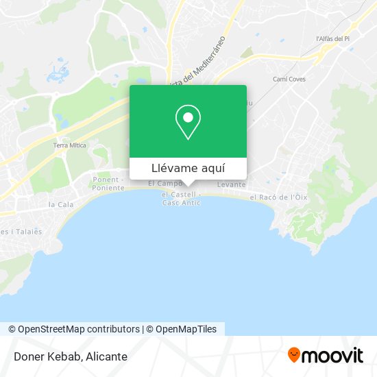 Mapa Doner Kebab