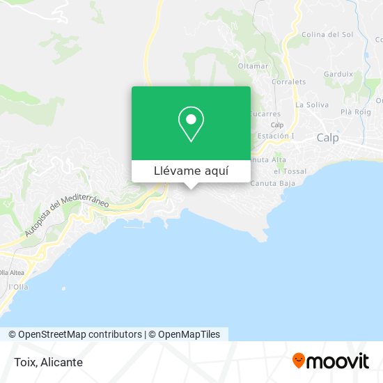 Mapa Toix