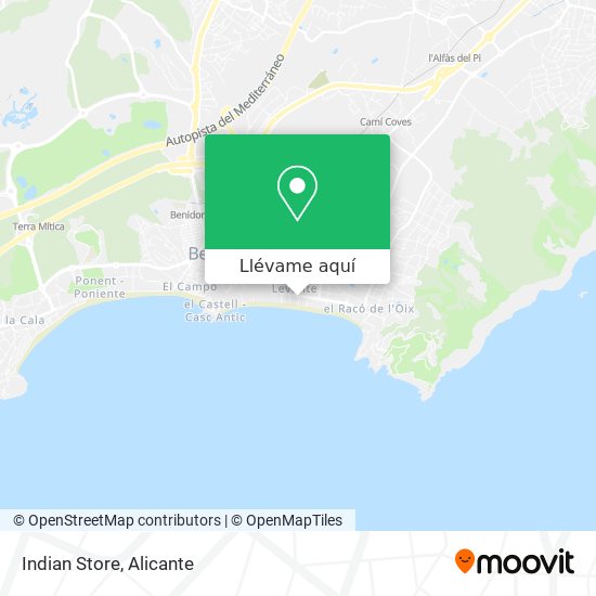 Mapa Indian Store