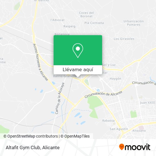 Mapa Altafit Gym Club
