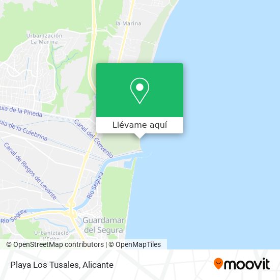 Mapa Playa Los Tusales