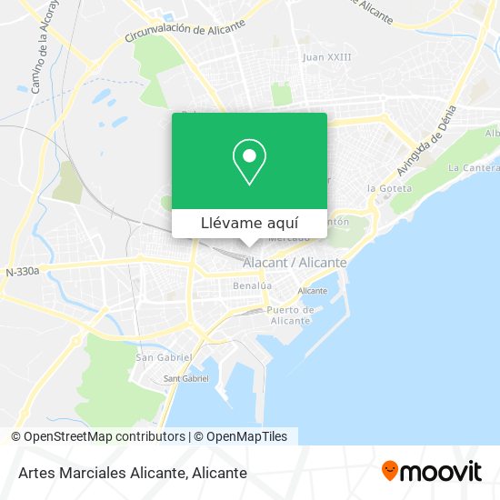 Mapa Artes Marciales Alicante