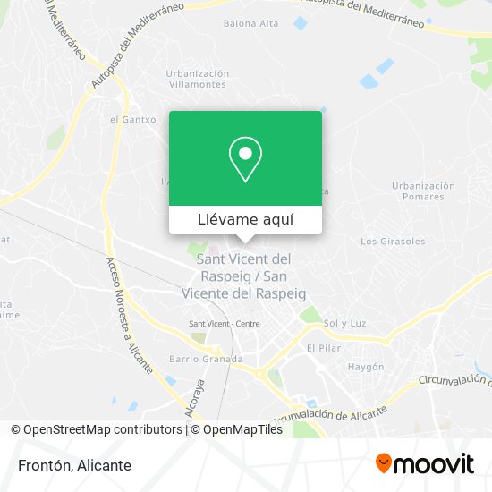 Mapa Frontón