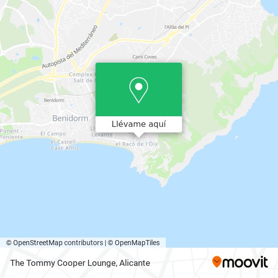 Mapa The Tommy Cooper Lounge