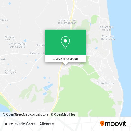 Mapa Autolavado Serrali
