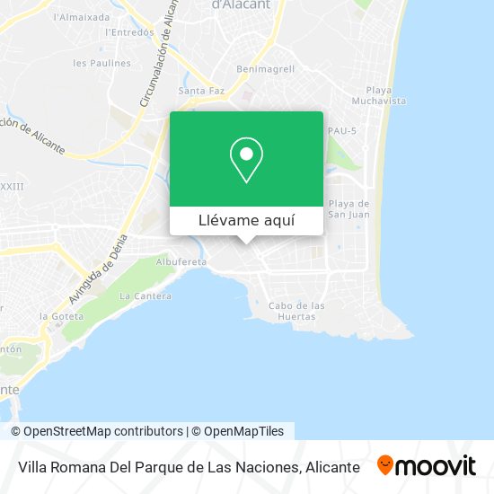Mapa Villa Romana Del Parque de Las Naciones