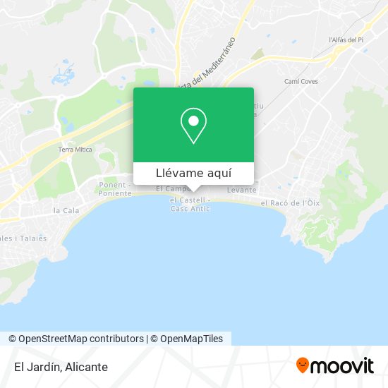 Mapa El Jardín