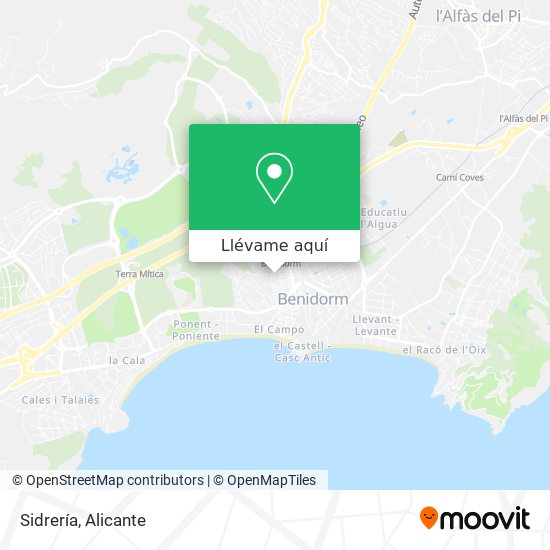 Mapa Sidrería