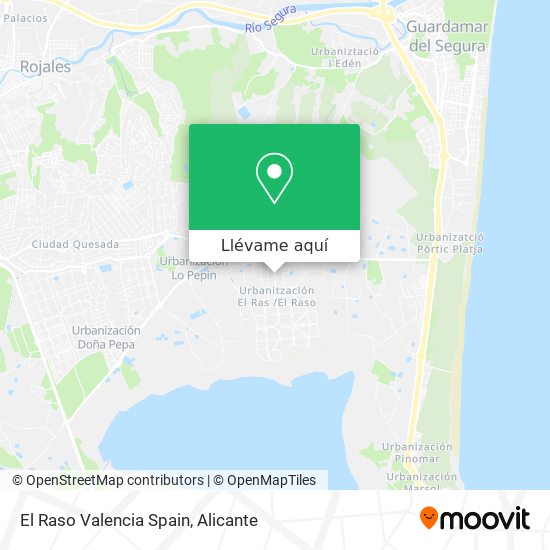 Mapa El Raso Valencia Spain