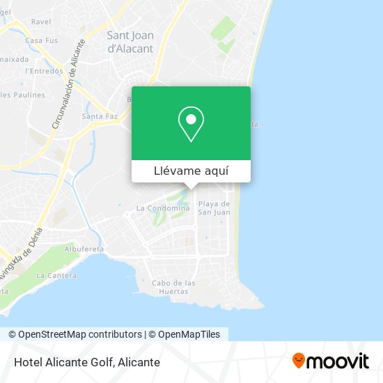 Mapa Hotel Alicante Golf